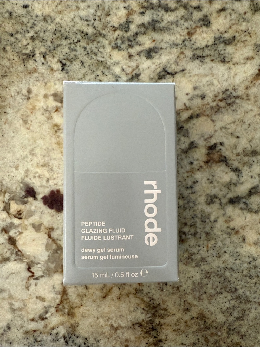 NEW  RHODE Peptide Glazing Fluid Box in Light Gray